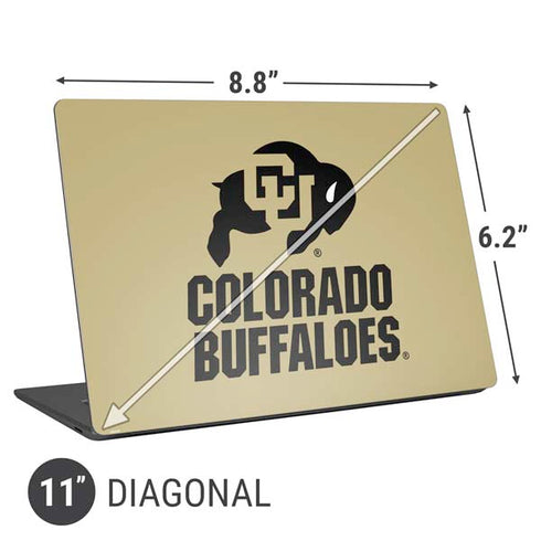 University of Colorado CU Collegiate Text Universal Laptop 11in (8.8 x 6.2in) Skin